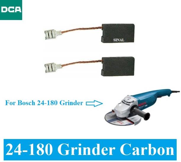 SINAL Carbon Brush Set (DCA Make) For Bosch Angle Grinder Model GWS 24-180 (CR84) Power &amp; Hand Tool Kit
