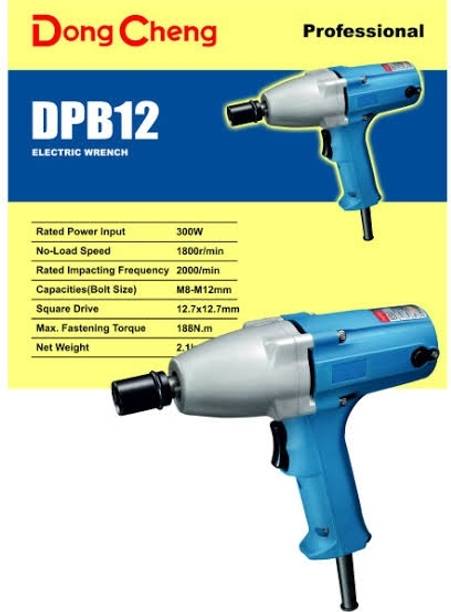 MPT DPB 12 HEAVY DUTY ELECTRIC IMPACT WRENCH 300 WATT POWER & 1800 RPM Power & Hand Tool Kit