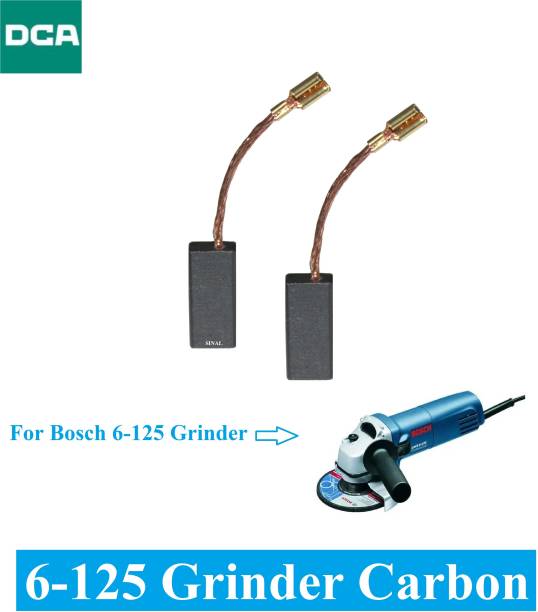 SINAL Carbon Brush Set (DCA Make) For Bosch angle Grinder Model 6-125 (CR75) Power &amp; Hand Tool Kit