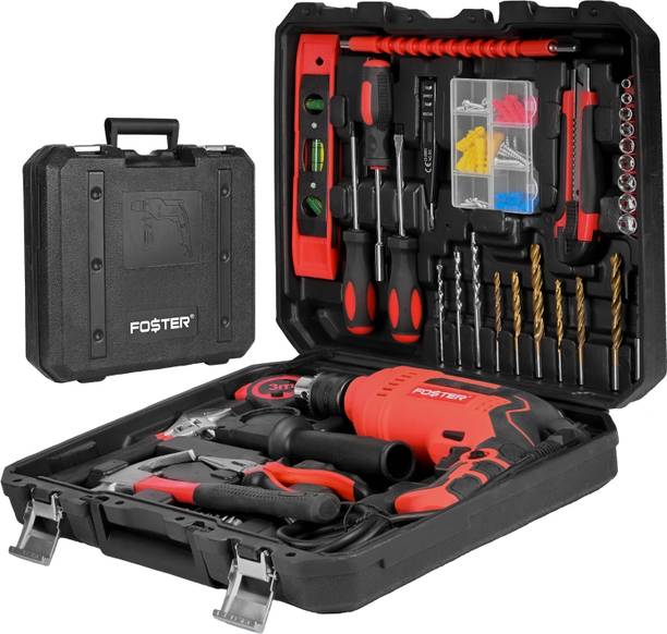 FOSTER FK 38-13 Auto Repair & Electrician Power Tool Kit | Heavy Duty | Copper Armature Power & Hand Tool Kit