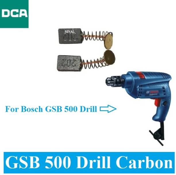 SINAL Carbon Brush Set (DCA Make) For Bosch Drill Model GSB 500 (CR113) Power &amp; Hand Tool Kit