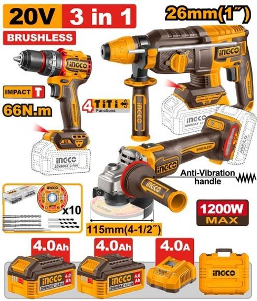 INGCO Power & Hand Tool Kit