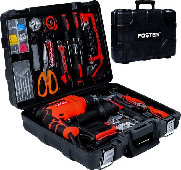 FOSTER FK 58-13 Home Utility and Electrical Repair Tool Kit | Copper Armature | 670W Power & Hand Tool Kit