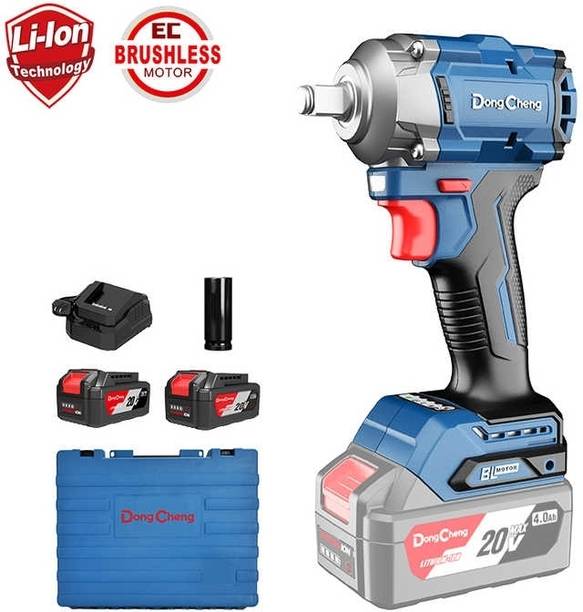 DONGCHENG MAYUR DCPB358 CORDLESS BRUSHLESS IMPACT WRENCH 20V MAV 4.0AH*2GROUPS BATTERY & CHARGER Power & Hand Tool Kit