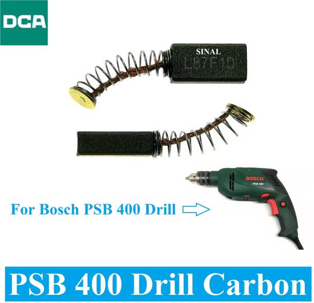 SINAL Carbon Brush Set (DCA Make) For Bosch Drill Model PSB 400 (CR119) Power &amp; Hand Tool Kit