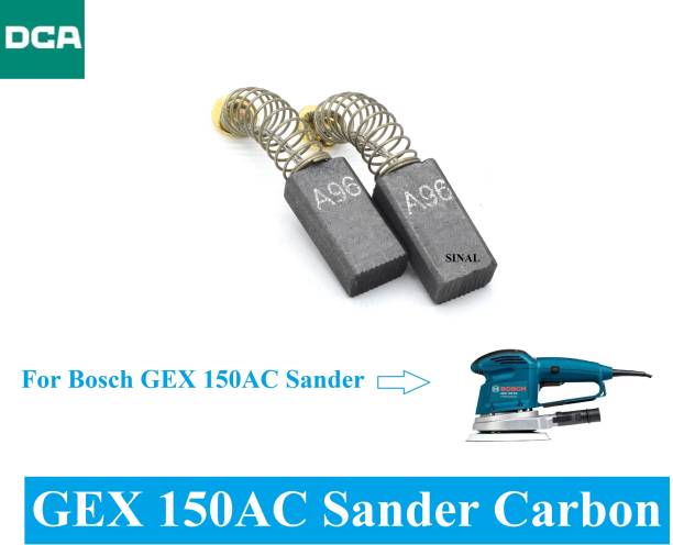SINAL Carbon Brush Set (DCA Make) For Bosch Sander Model GEX 150AC (CR104) Power &amp; Hand Tool Kit