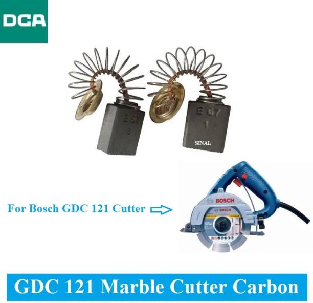 SINAL Carbon Brush Set (DCA Make) For Bosch Marble Cutter Model GDC 121 (CR102) Power &amp; Hand Tool Kit