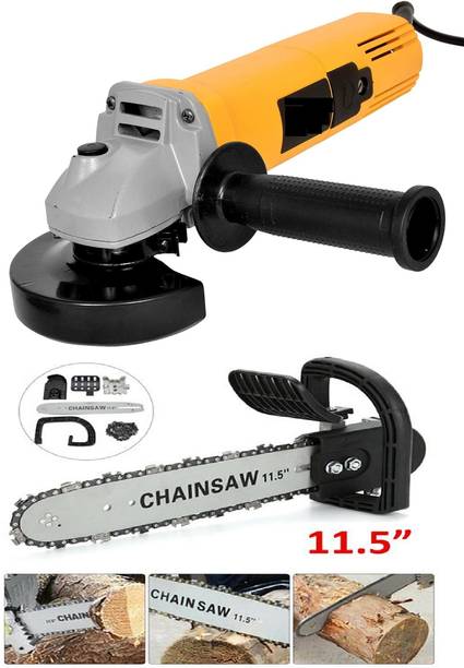 Gadariya King Electric Adapter 11.5" Chain and Bar Cutting With 801 Angle Grander machine 850W Power & Hand Tool Kit