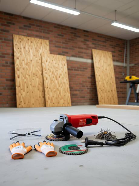 Hillgrove HGCM20M2 Angle Grinder with 5 Wheels For Metal/Wood/Tile Cutting, Grinding Power & Hand Tool Kit