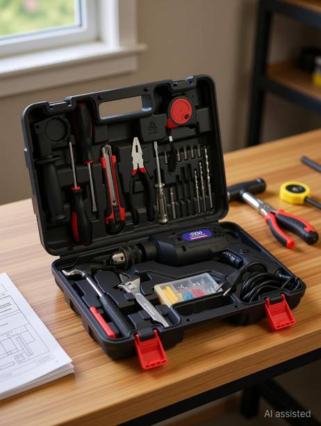 OEM 13mm Impact Drill Kit WITH 6 MONTHS WARRANTY with Variety Power & Hand Tool Kit