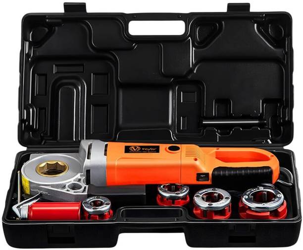 VOLTZ VZ-PTM-2300 Electric Pipe Threader Kit,Upgraded Machine,4 HSS Dies 1/2" Power & Hand Tool Kit