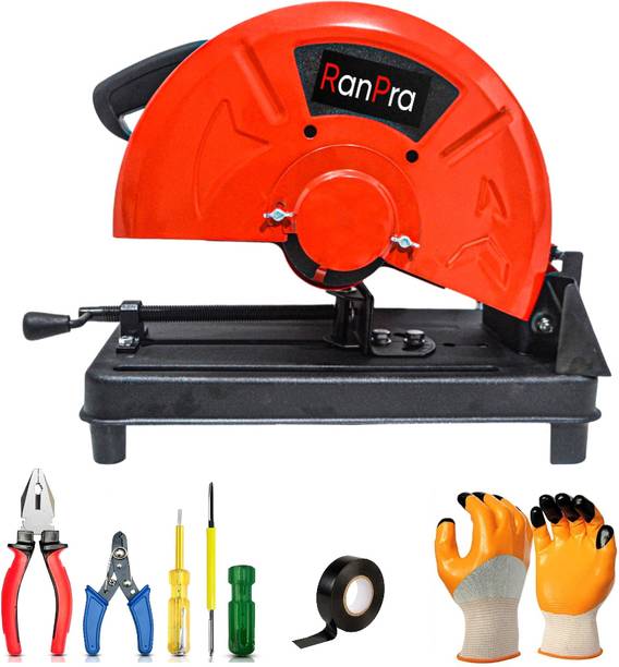RanPra 2000W 14"INCH Cut-Off Saw with D-Handle| Usable Hand tool (5 type) Power & Hand Tool Kit