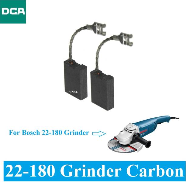 SINAL Carbon Brush Set (DCA Make) For Bosch Angle Grinder Model GWS 22-180 (CR83) Power &amp; Hand Tool Kit