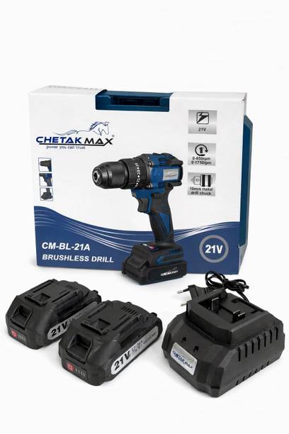 MTREX CORDLESS BRUSHLESS DRILL 60NM MAX TORQUE,21V LI-ION BATTEY & CHARGER Power & Hand Tool Kit