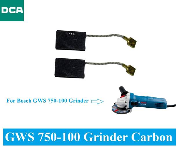 SINAL Carbon Brush Set (DCA Make) For Bosch Angle Grinder Model GWS 750-100 (CR117) Power &amp; Hand Tool Kit