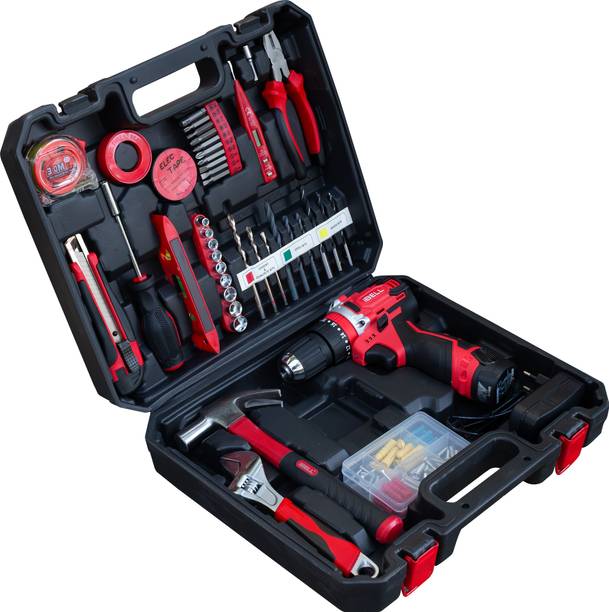 iBELL CT12-30 Cordless Impact Drill Tool Kit, 12V, 0–1450 RPM, 30Nm Torque,10mm Chuck, Power & Hand Tool Kit