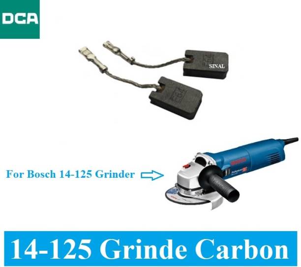 SINAL Carbon Brush Set (DCA Make) For Bosch Angle Grinder Model 14-125 (CR81) Power &amp; Hand Tool Kit