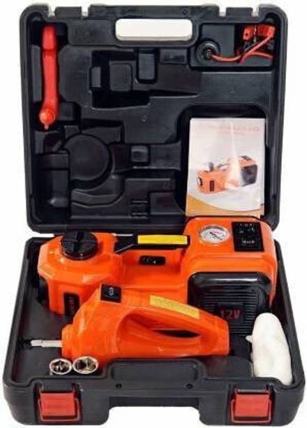 VOLTZ TY155HJS-5 Electric Hydraulic Jack 5 t With Wrench & Inflation Power & Hand Tool Kit