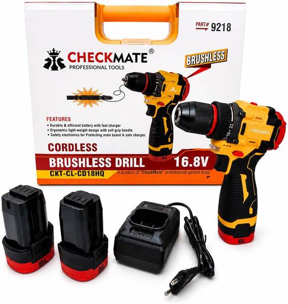 M-TREX CKT-CL-CD18HQ CORDLESS BRUSHLESS DRILL 45NM MAX TORQUE,16.8V LI-ION BATTERY & CHARGER Drywall Screw Gun