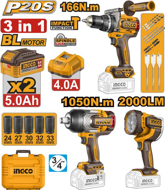 INGCO Power & Hand Tool Kit