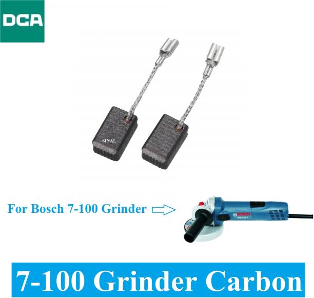 SINAL Carbon Brush Set (DCA Make) For Bosch Angle Grinder Model 7-100 (CR76) Power &amp; Hand Tool Kit