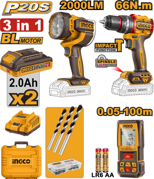 INGCO Cordless 3 pcs combo kit COSLI250885 Power & Hand Tool Kit
