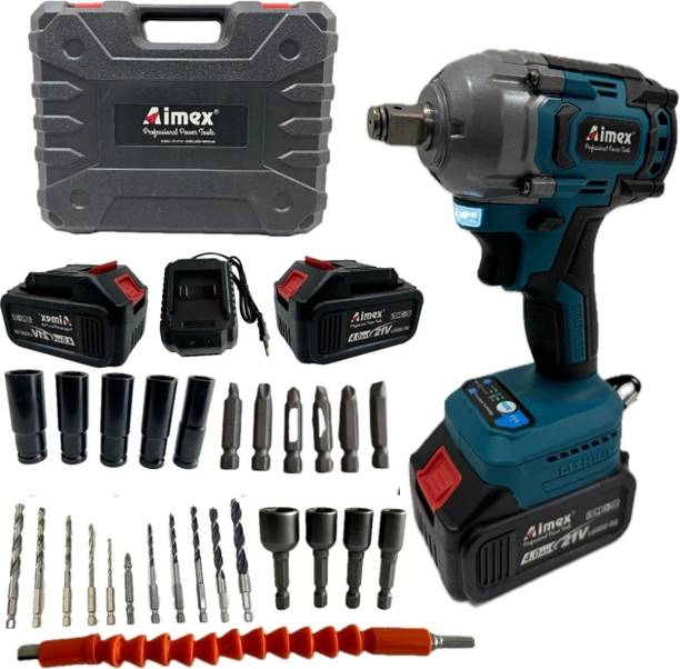 Mat max CORDLESS BRUSHLESS IMPACT WRENCH 21V LI-ION BATTERY 550NM MAX TORQUE & CHARGER Power & Hand Tool Kit