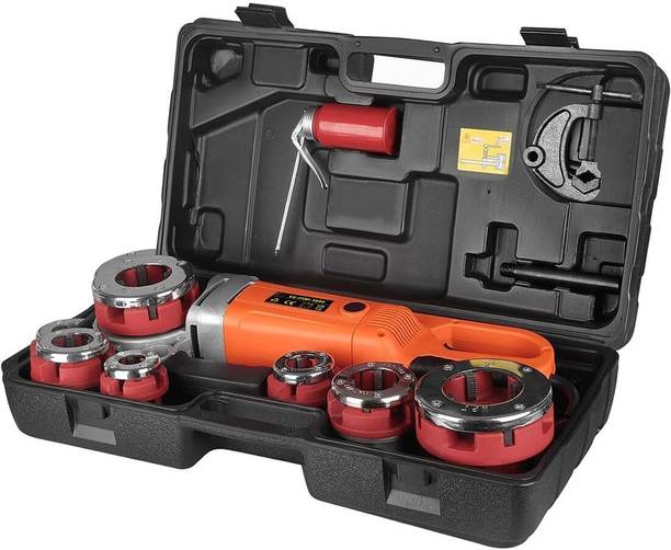 VOLTZ VZ-PTM-2300 Electric Pipe Threader Kit,Upgraded Machine,6 HSS Dies 1/2" Power & Hand Tool Kit