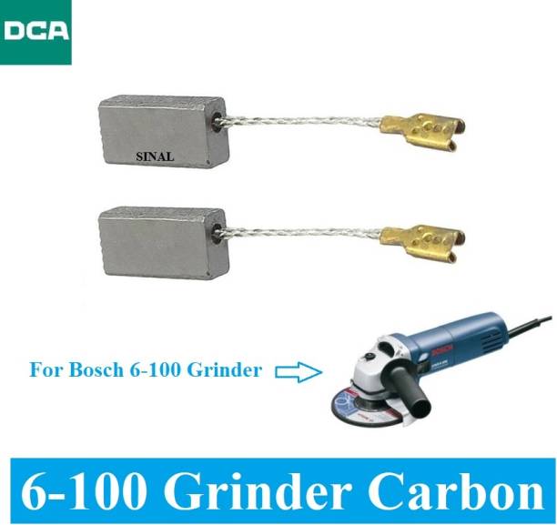 SINAL Carbon Brush Set (DCA Make) For Bosch Angle Grinder Model 6-100 (CR74) Power &amp; Hand Tool Kit