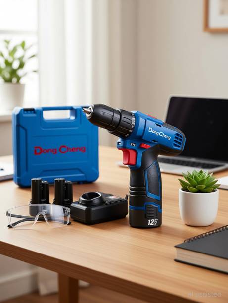 Dongcheng CORDLESS IMPACT DRILL MACHINE 12V MAX LI-ION BAYYERY & CHARGER Power & Hand Tool Kit