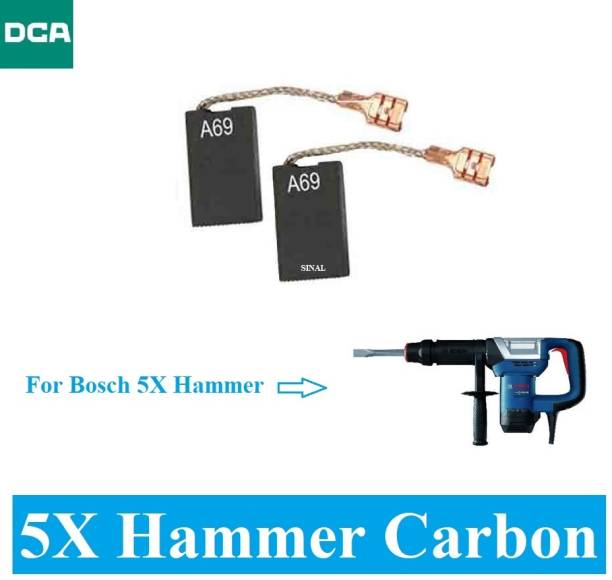 SINAL Carbon Brush Set (DCA Make) For Bosch Hammer Model 5X (CR73) Power &amp; Hand Tool Kit
