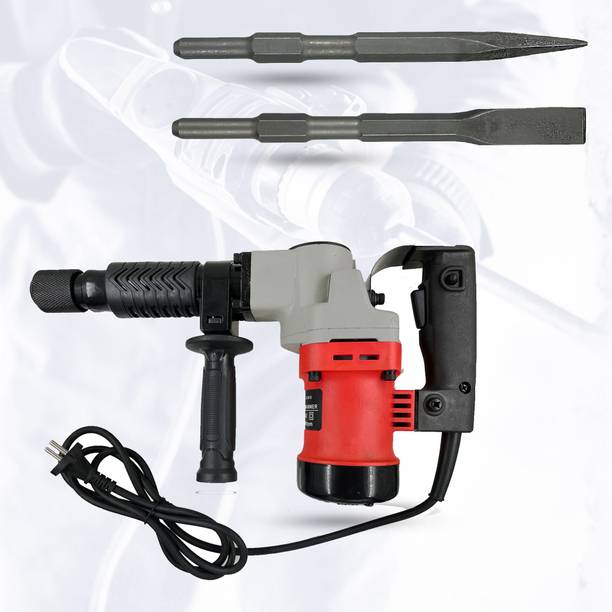 Hillgrove HGCM536M5 17mm Demolition Chisel+Hammer Concrete Breaker Drill Machine with Power & Hand Tool Kit
