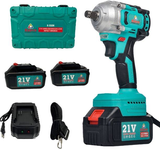 MTREX KEDYO CORDLESS IMPACT WRENCH 550NM TORQUE,2 LITHIUM ION BATTERY & CHARGER Power & Hand Tool Kit
