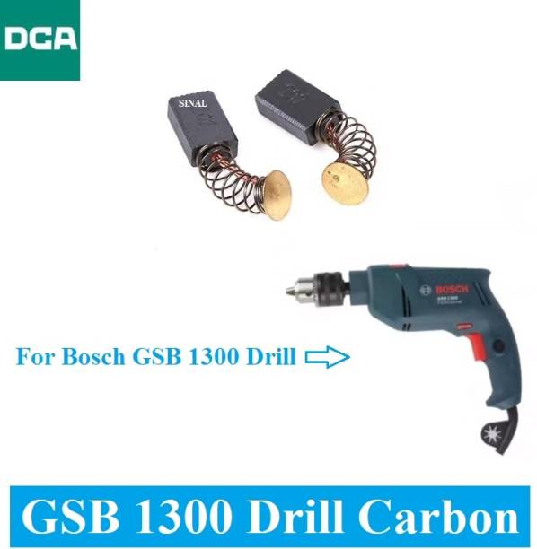 SINAL Carbon Brush Set (DCA Make) For Bosch Drill Model GSB 1300 (CR115) Power &amp; Hand Tool Kit