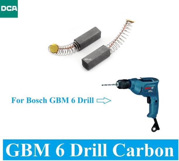 SINAL Carbon Brush Set (DCA Make) For Bosch Drill Model GBM 6 (CR93) Power &amp; Hand Tool Kit
