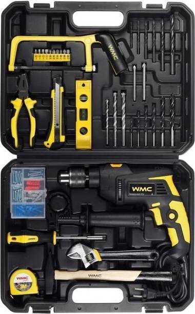 WMC Electric Impact Drill Tool Set 750W with Complete Accessories Kit Power & Hand Tool Kit
