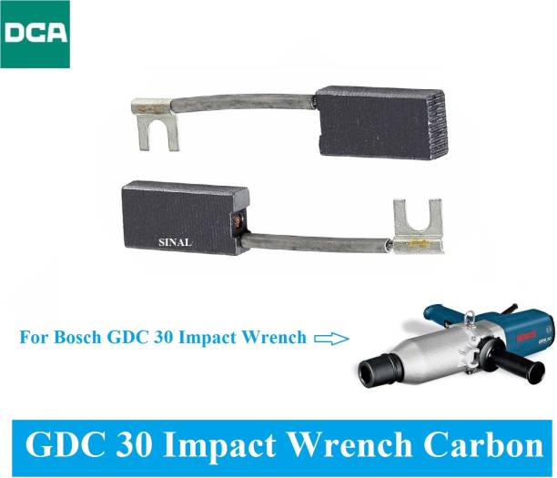 SINAL Carbon Brush Set (DCA Make) For Bosch Impact Wrench GDS 30 (CR103) Power &amp; Hand Tool Kit