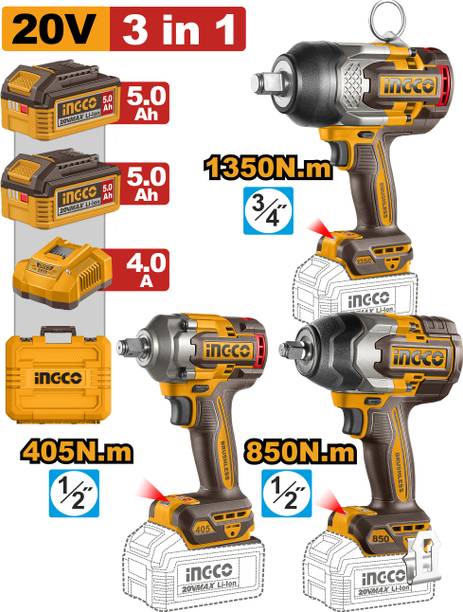 INGCO 3 in 1 , 3 Pcs Cordless Combo Kit , COSLI260788 Power & Hand Tool Kit