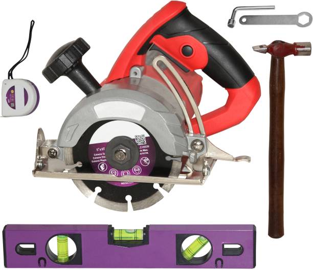 Digital Craft Marble Cutter Machine 125MM,12' Spirit Level, 3MTR Tape,Hammer 200 gm Power & Hand Tool Kit