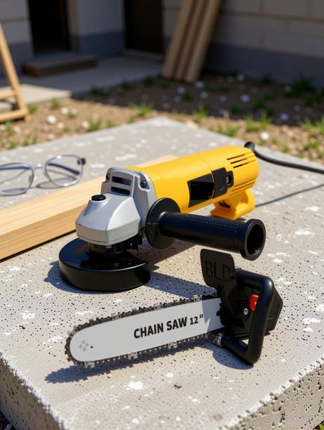 Gadariya King 11.5" chainsaw bracket set can change with 850W 801 Angle Grander Power & Hand Tool Kit