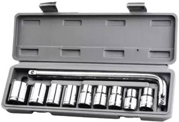 ALAMPAR 10 pcs ALAMPAR 10 Pieces Hand Tools Wrench Set Spanner Set Tool Kit Single Sided Pipe Wrench