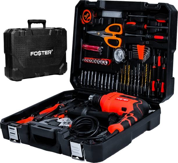 FOSTER FK 48-13 Home Utility and Auto Repair Tool Kit| 108 Pcs | Copper Armature | 670W Power & Hand Tool Kit
