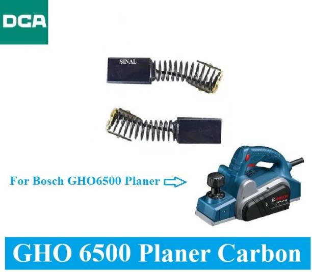 SINAL Carbon Brush Set (DCA Make) For Bosch Planer Model GHO 6500 (CR108) Power &amp; Hand Tool Kit