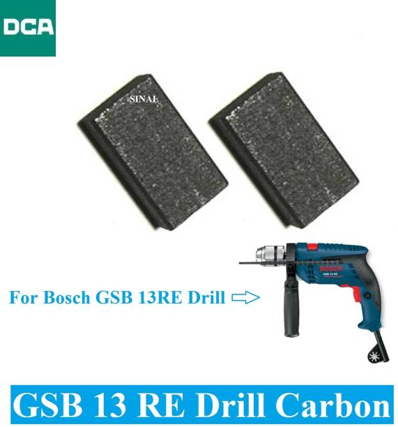 SINAL Carbon Brush Set (DCA Make) For Bosch Drill Model GSB 13 RE (CR112) Power &amp; Hand Tool Kit
