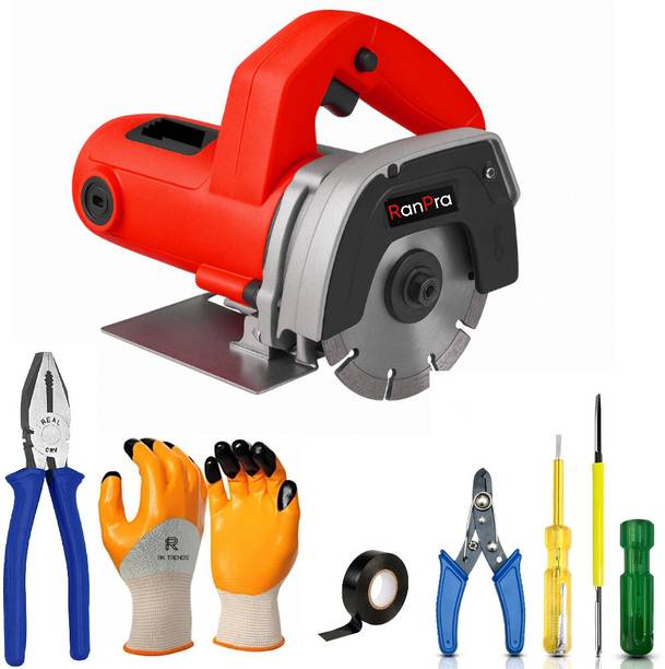 RanPra 4INCH/110MM MARBLE CUTTING MACHINE | HANDTOOL WITH SAFETY GLOVES Power & Hand Tool Kit