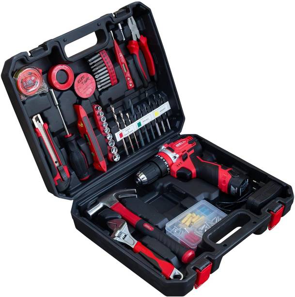 iBELL CT12-30 Cordless Impact Drill Tool Kit, 12V, 0–1450 RPM, 30Nm Torque,10mm Chuck, Power & Hand Tool Kit