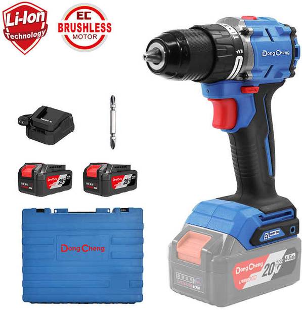 MTREX DONGCHENG DCJZ2060I21 N.M TORQUE & 2-20V MAX LI-ION BATTERY 2300 RPM DRILL Power & Hand Tool Kit