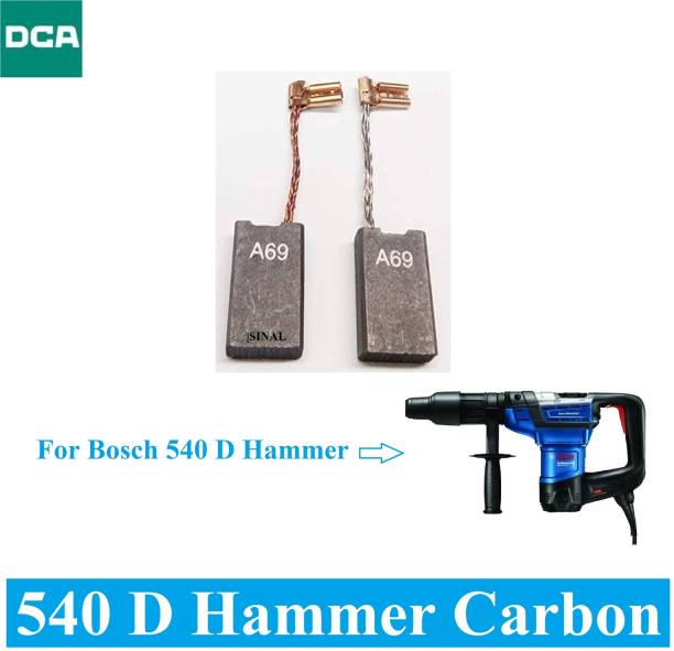 SINAL Carbon Brush Set (DCA Make) For Bosch Hammer Model GSH 540D (CR85) Power &amp; Hand Tool Kit