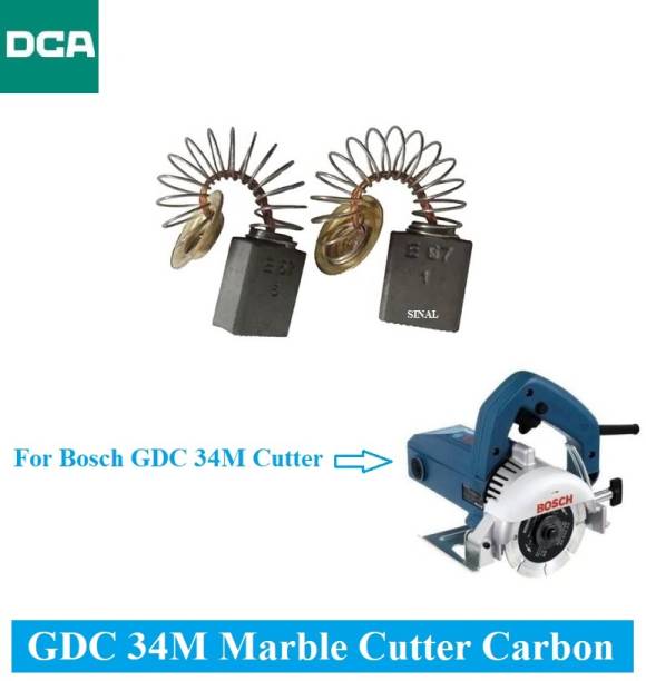 SINAL Carbon Brush Set (DCA Make) For Bosch Marble Cutter Model GDC 34M (CR100) Power &amp; Hand Tool Kit