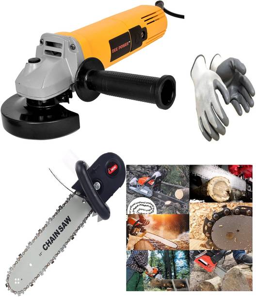 Gadariya King 12 Inch Refit Conversion Kit Chainsaw Bracket Set With 801 Angle Grinder 850W I Power & Hand Tool Kit